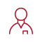 Red clinician icon